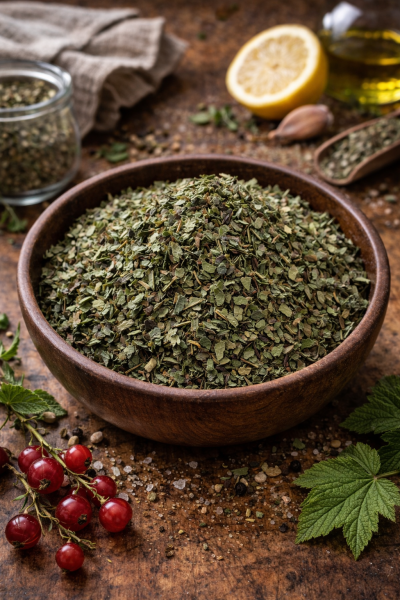 Johannisbeerblätter schwarz geschnitten