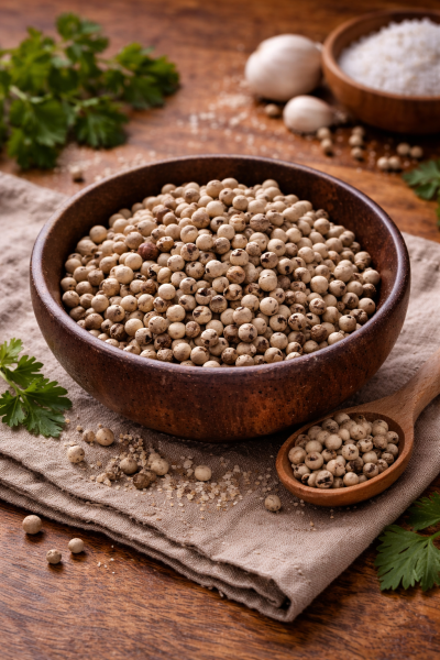 Pfeffer weiß (ganz)